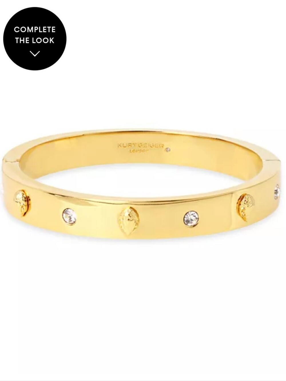 Kurt Geiger Crystal Accent Bangle Bracelet Nib - Picture 9 of 10